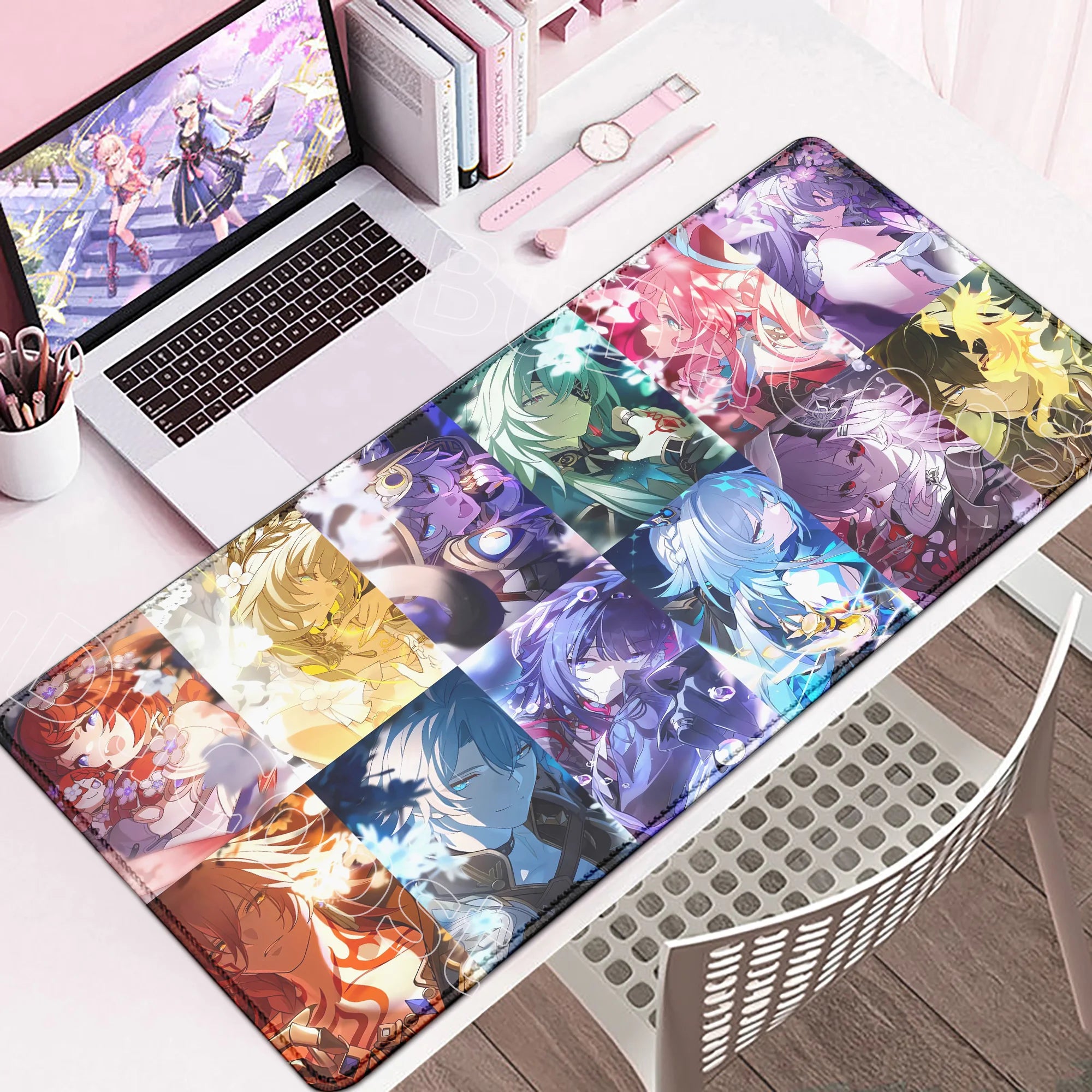 Large Rubber Keyboard Mats Honkai Star Rail Cyrene Castorice Lock Edge Mousepad Chrysos Heir Mouse Pad Game Computer Accessories