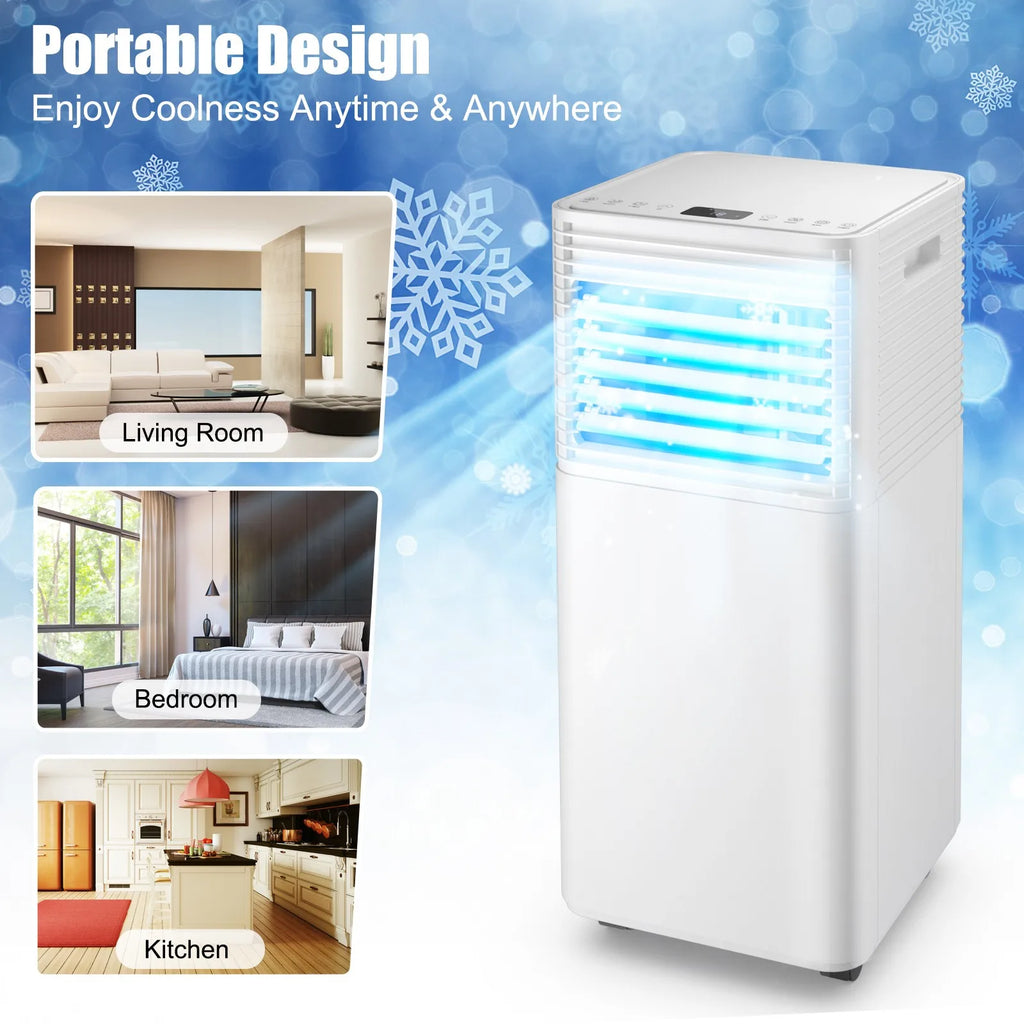 10000 BTU Portable Air Conditioner 3-in-1 Air Cooler w/Dehumidifier & Fan Mode