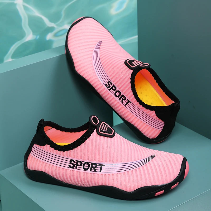 Unisex Indoor Fitness Special Shoes Parent-Child Couple Vacation Beach Swimming Shoes Men Snorkeling Quick Dry Aqua Shoes 37-46#