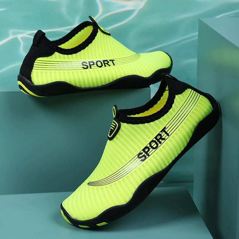 Unisex Indoor Fitness Special Shoes Parent-Child Couple Vacation Beach Swimming Shoes Men Snorkeling Quick Dry Aqua Shoes 37-46#