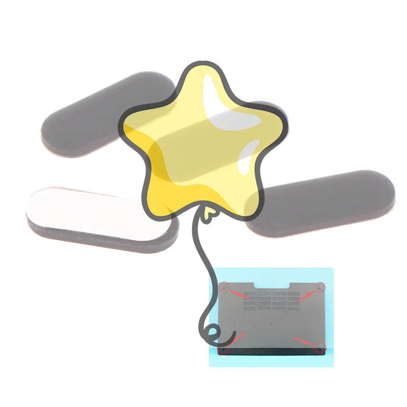 Laptop Rubber Feet For Dell E7440 E7240 E7250 E7450 E7270 E7470 Bottom Shell Pad