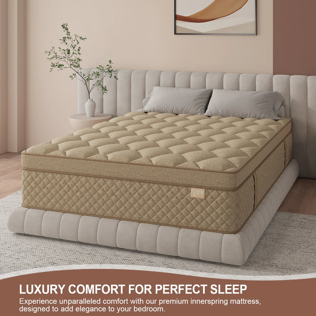 12"14" Gel Memory Foam Hybrid Pocket Spring Mattress Twin Full Queen King Bed Mattress In A Box, Medium Firm Motion Isolation