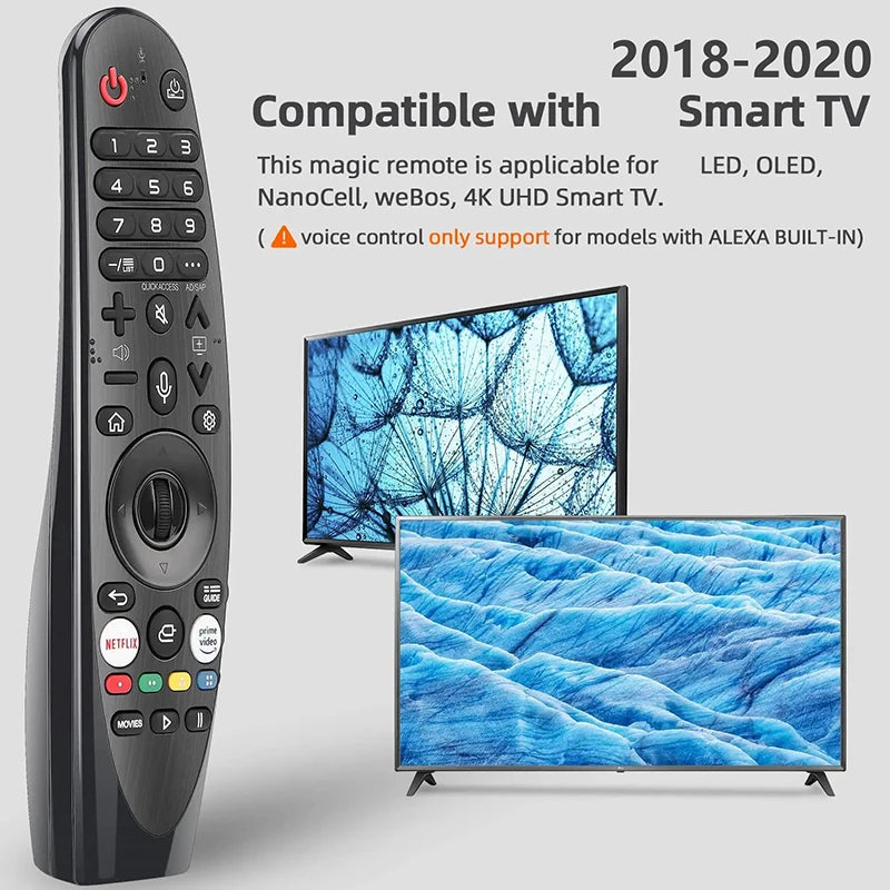 Universal Remote Control Voice Magic Remote For Smart TV Magic Remote Replacement MR-20GA MR-19BA MR18BA Voice Pointer Function