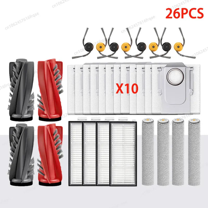 Roborock Qrevo Curv 2 Flow Robot vacuum cleaner Accessories Main Side Brush Hepa Filter Mop Cloth Dust Bag Replacement Parts