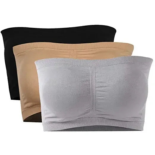 Breathable Strapless Bandeau Bra Underwear Without Pad Sleep Underwear Sports Bra Women Sexy Lingerie Lace Seamless Tube Top
