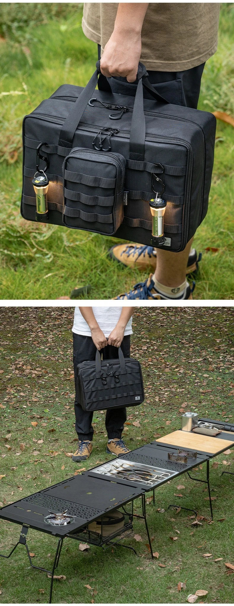 CAMPINGMOON BK-46 Large Capacity Storage Bag Camping IGT Module Collection Storage Bag Outdoor Tactical Packaging Kit