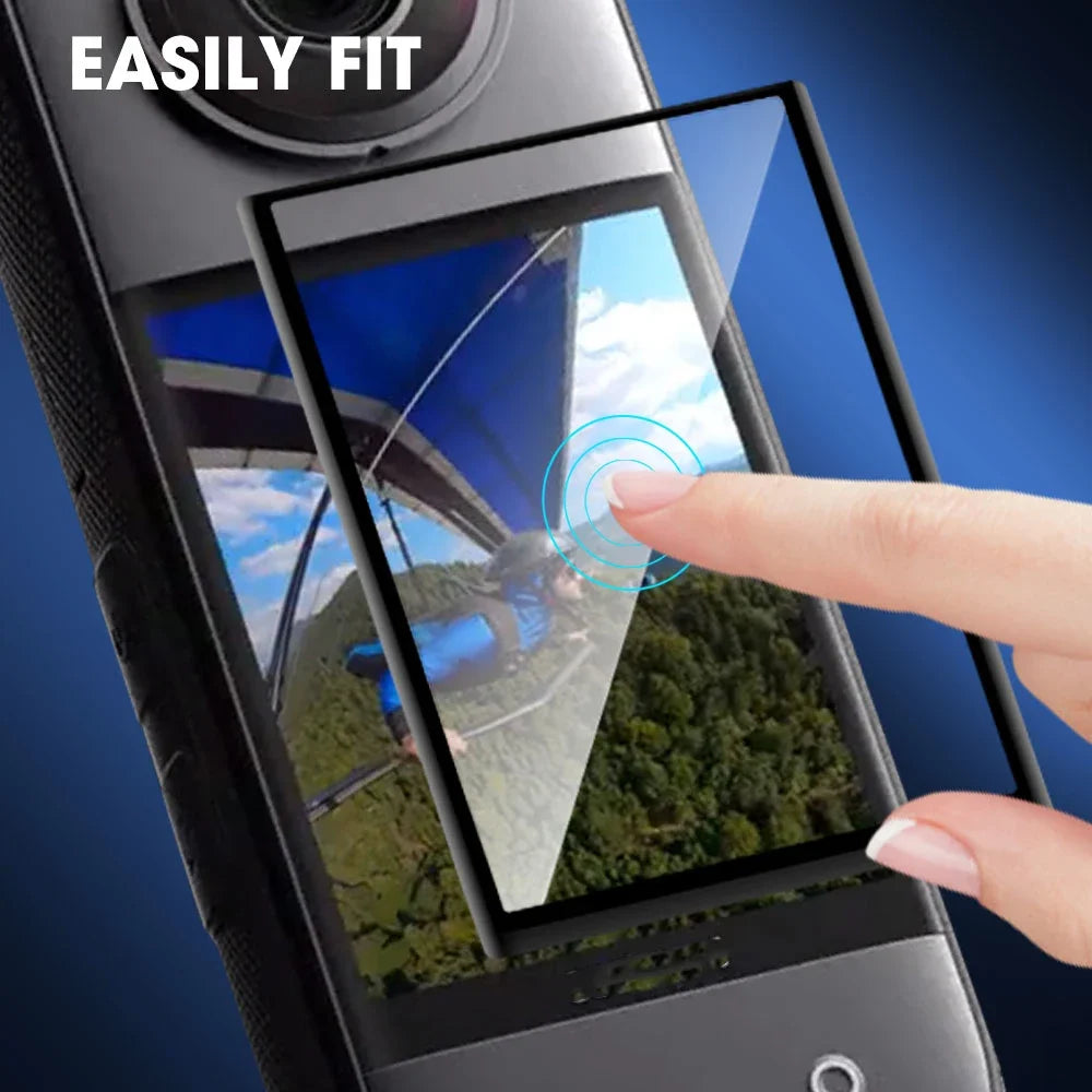 For Insta 360 X3 Self Adhesive Camera Lens Guard Front Back Camera Protectors for Insta 360 X3 HD Anti-scratch Screen Protectors