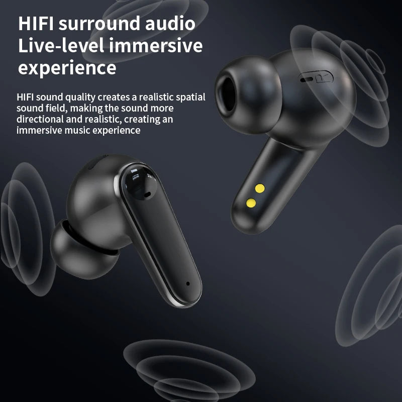 Smart Touch Screen Headphones 144 Languages Real Time Translation Bluetooth Earphone 6 Mic ANC ENC Cancelling Wireless Earbuds