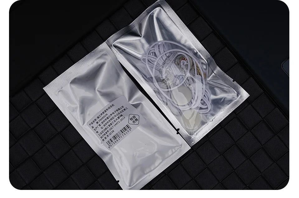 Fransun 1st Gen Flat-Head Earphones 15.4mm Dynamic Driver Earbuds 15.4mm Dynamic HiFi Sound Tears-of-Regret Headphones With Mic
