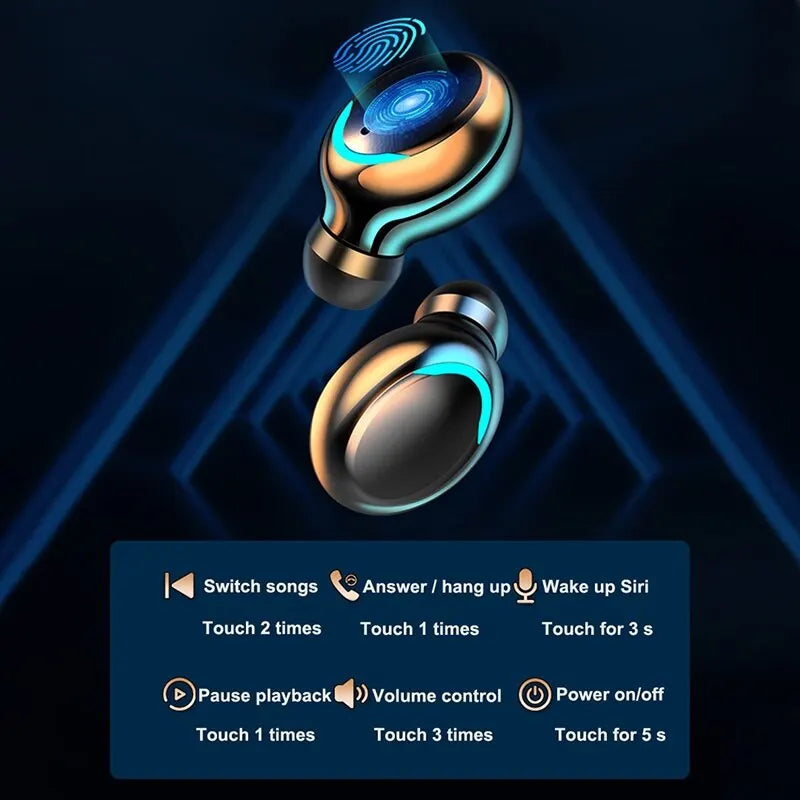 F9 Wireless Headphone TWS Bluetooth 5.0 Headsets Noise Canceling Hifi Earphone With Microphone Sport Handsfree Earbuds For Phone