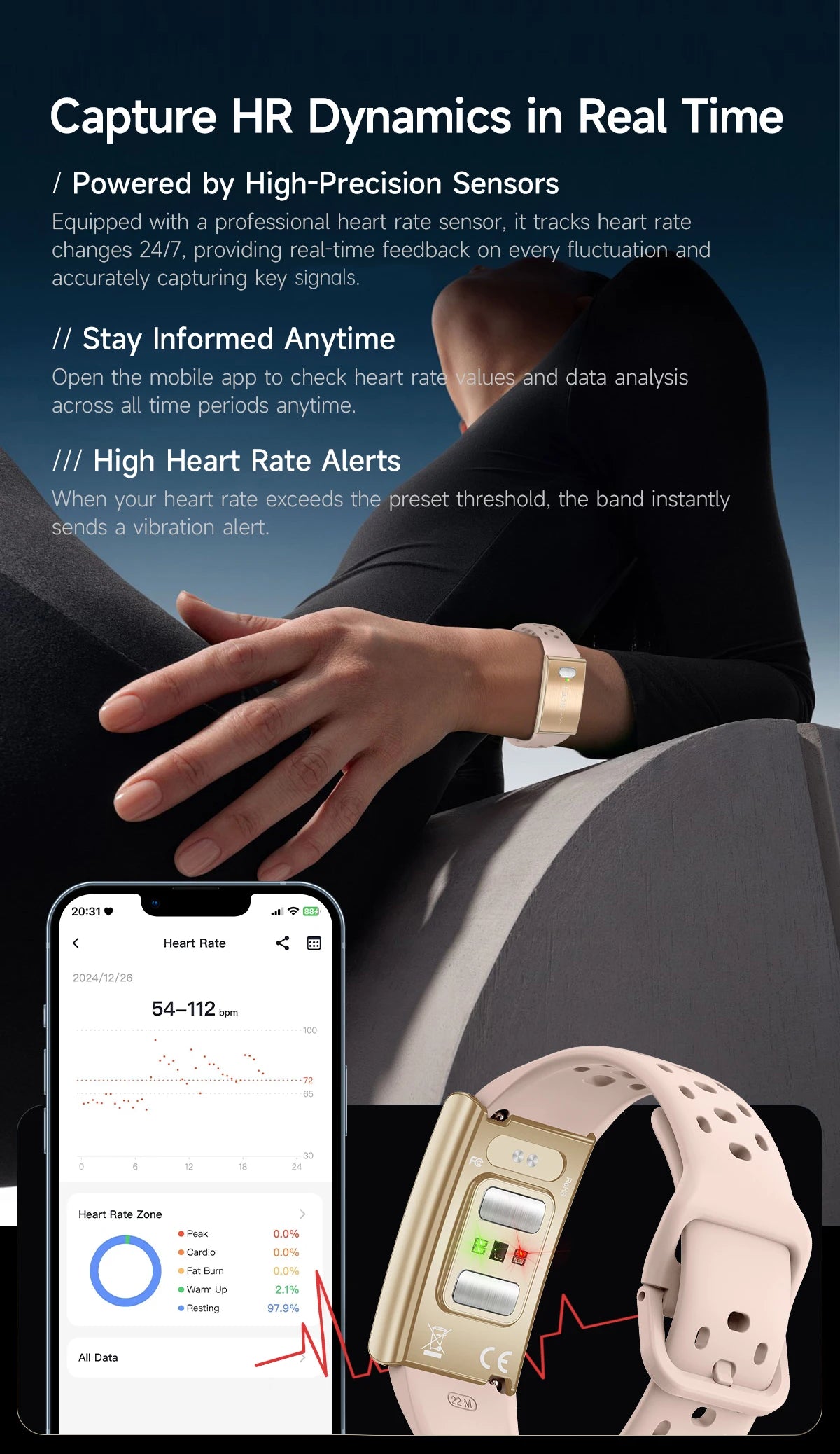 LIGE Fitness Tracker ECG+PPG SpO2 Sport Smart Bracelet Body Fat BMI Heart Rate Blood Pressure Monitor Pedometer Smartwatch Band