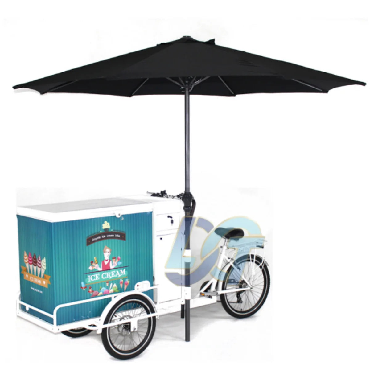 Ice Cart with Freezer Bike 200L Ice Cream Bike Cart Tricycle for Sale