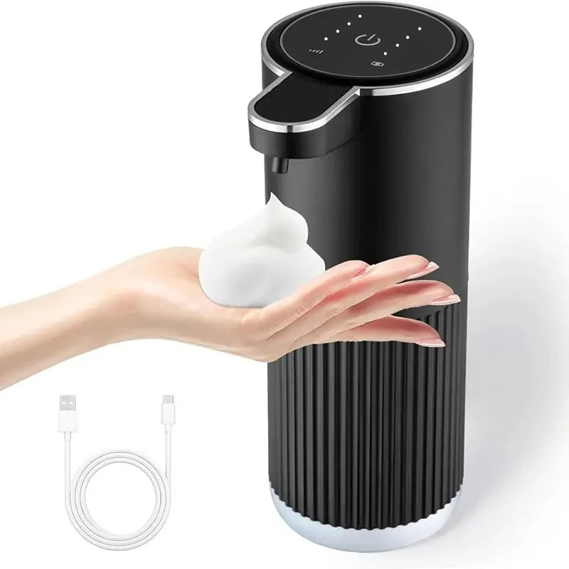 350ml Outomatiese Seepdispenser Raaklose Skuimdispenser 4 Vlak Muurgemonteerde Handevrye Outomaties vir Huis