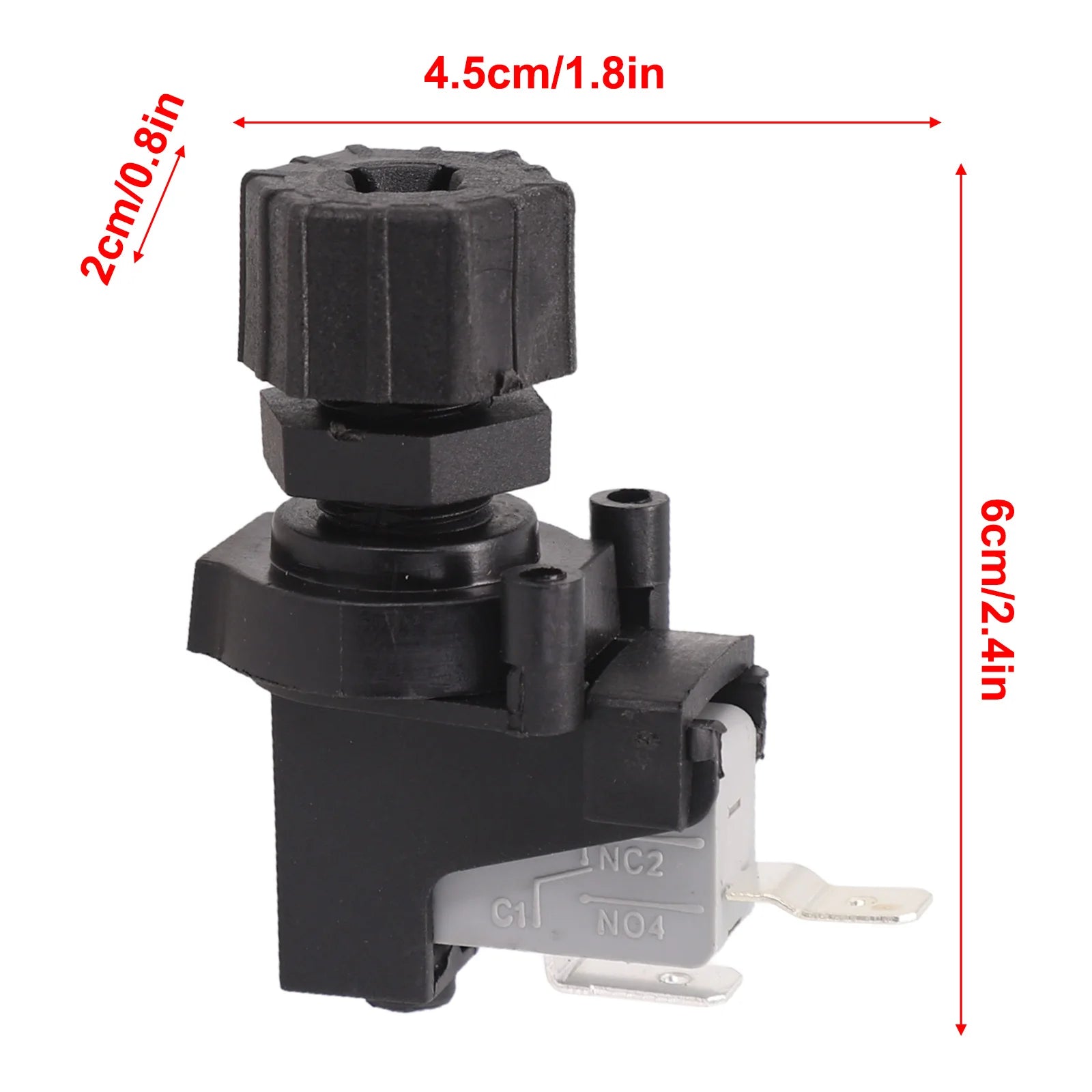 On Off Push Air Switch Jet Tool Pneumatic Air Pressure Switch Knob For Swimming Pool Spa Pumps Sanitary Equipment