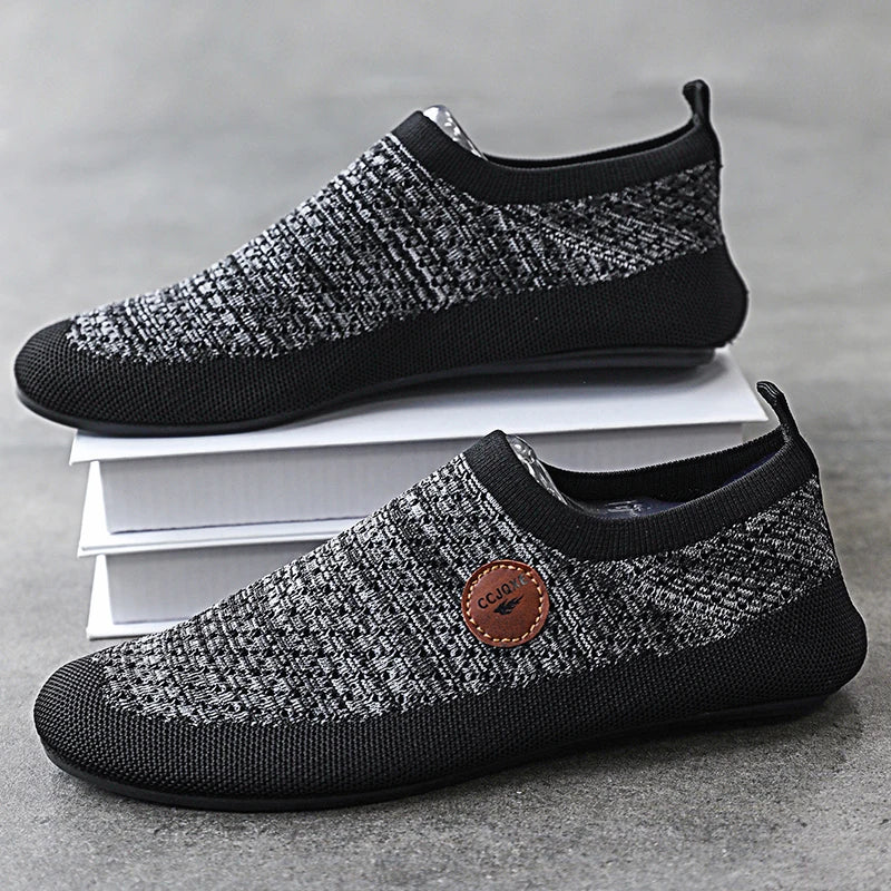 YRZL Mens Loafers Thin Bottom Mesh Summer Lightweight Driving Moccasins Slip on Casual Shoes for Men Comfortable Walking Shoes