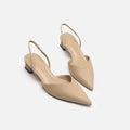 Summer 2025 New Women Black Baotou Fashion Sandals Woman Heels Pumps Silk Sexy Pointed Sandalias Female Low Heels Shoes