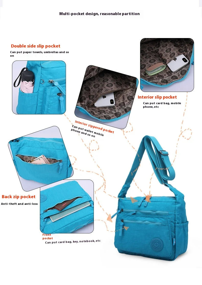TEGAOTE Nylon Women Messenger Bags Small Purse Shoulder Bag Female Crossbody Bags Handbags High Quality Bolsa Tote