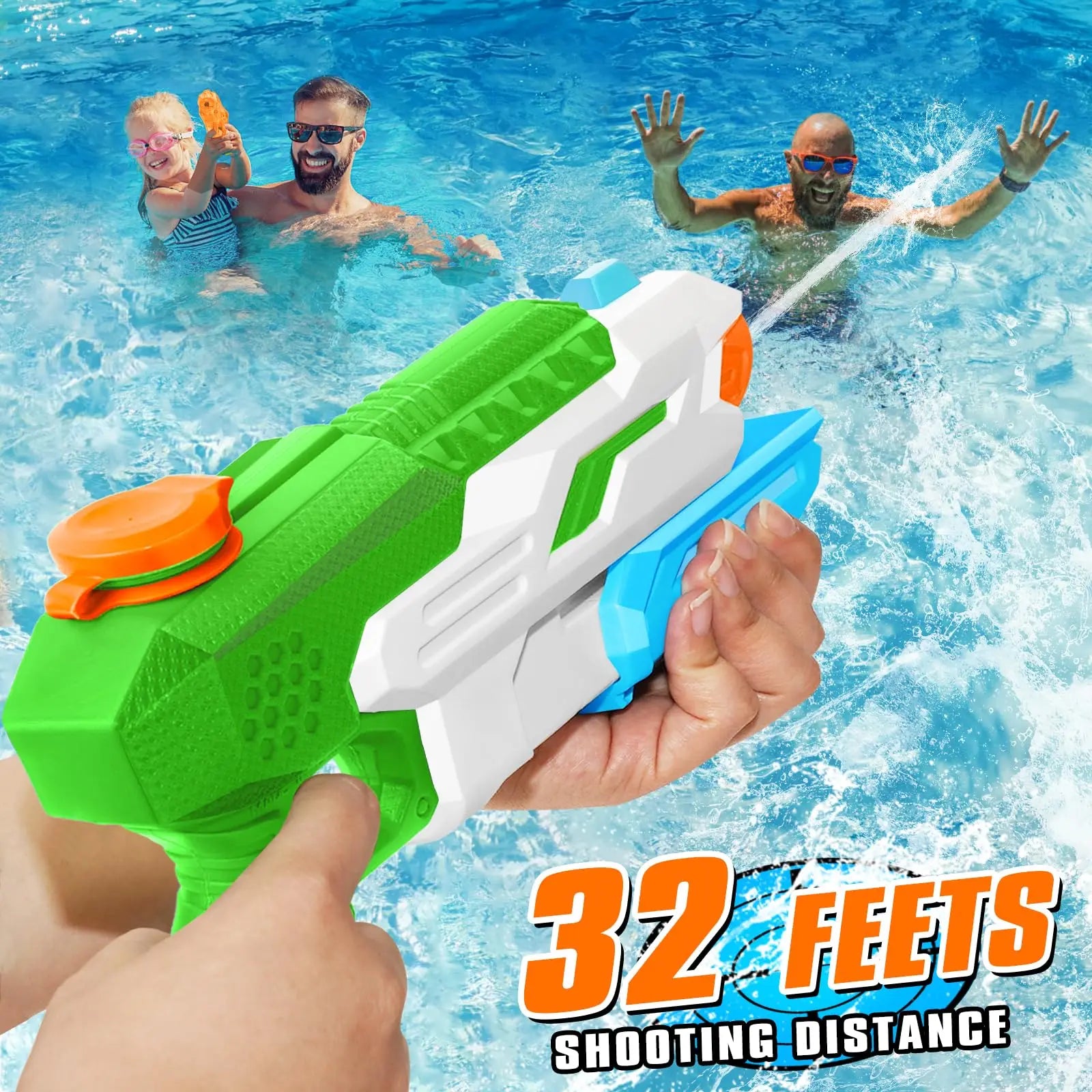 530cc Water Gun Toys for Kids Adult Squirt Blasters Super WaterGun Soaker with Long Range for Summer Outdoor Swimming Pool Beach
