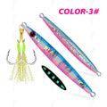TOLU 2024 New 40g/60g/80g Fast Sinking Jigging Fishing Lure Laser Paper Coating Luminous Jig Lure Sea Fishing Trolling Jigging