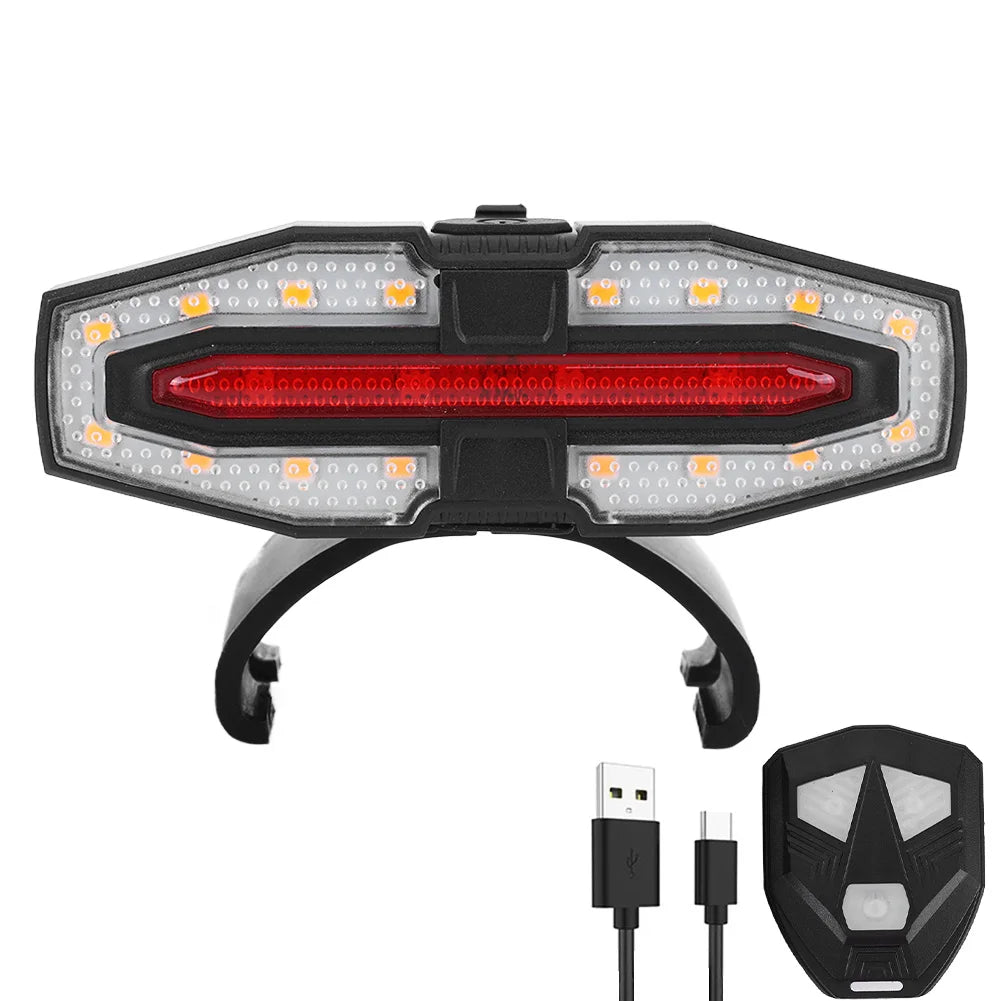 Turn Signal Rear Lamp USB Rechargable Waterproof E-Scooter Safety Warning Tail Light LED Turn Signal Light for M365 Pro 2 MI 4