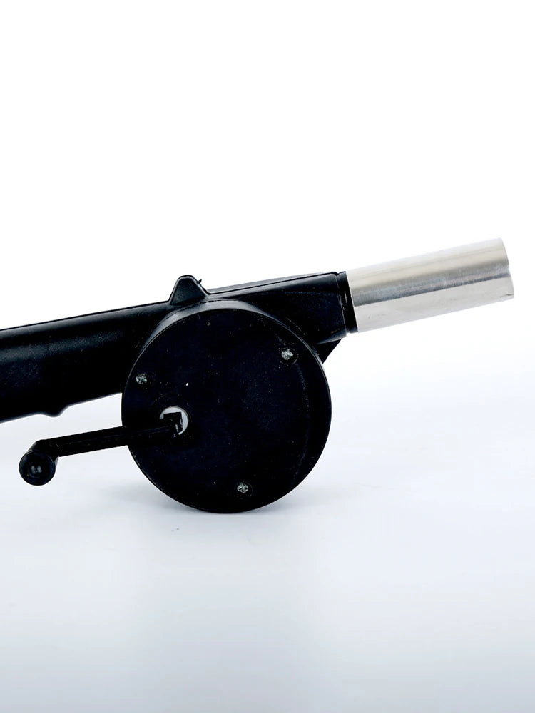 Barbecue Blower Small Manual Blower Combustion Aid Hand Cranked Hair Dryer Outdoor Barbecue Hair Dryer Barbecue Utensils
