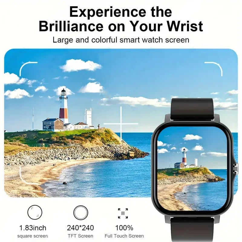 KESHUYOU 2025 New Smart Watch Bluetooth Talking Blood Oxygen/Blood Pressure Monitor Smart Watch for Women Men Holiday Gift