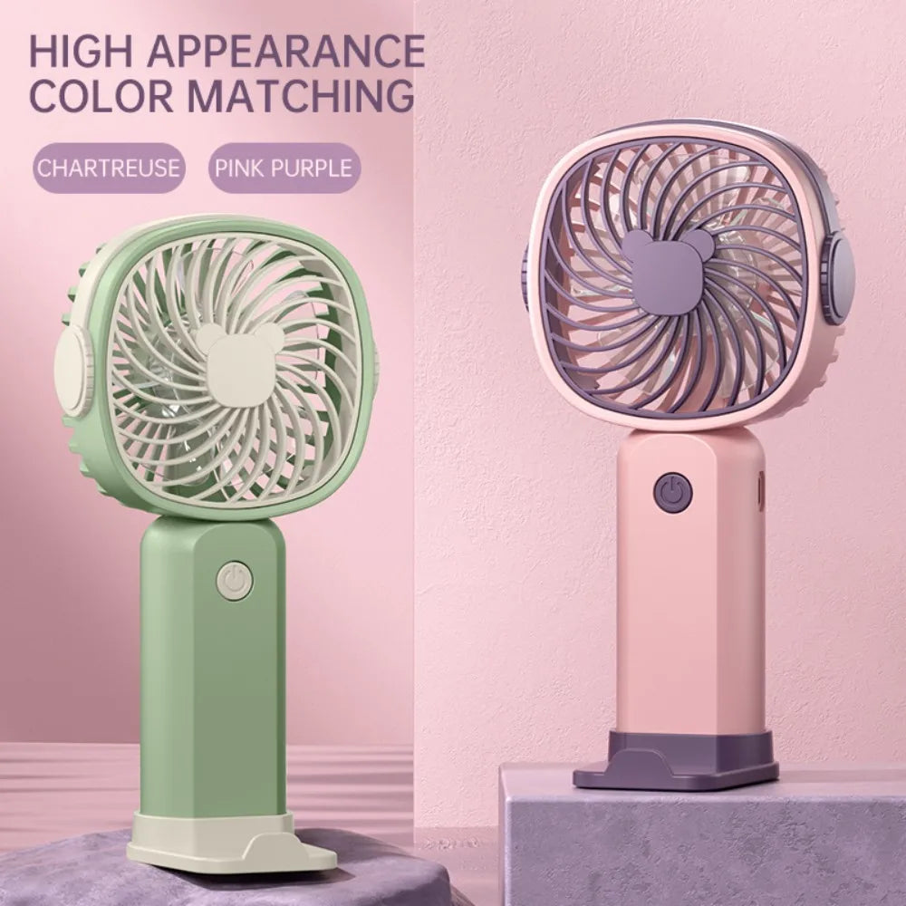 Mini USB Handheld Fan Multi-Functional Desktop With Stand Eectric Fan Students Outdoor Portable Portable Small Fan