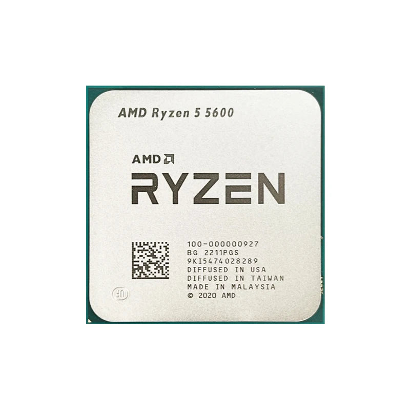 NEW AMD Ryzen 5 5600 R5 5600 3.5 GHz 6-Core 12-Thread CPU Processor 7NM L3=32M 100-000000927 Socket AM4 No Fan