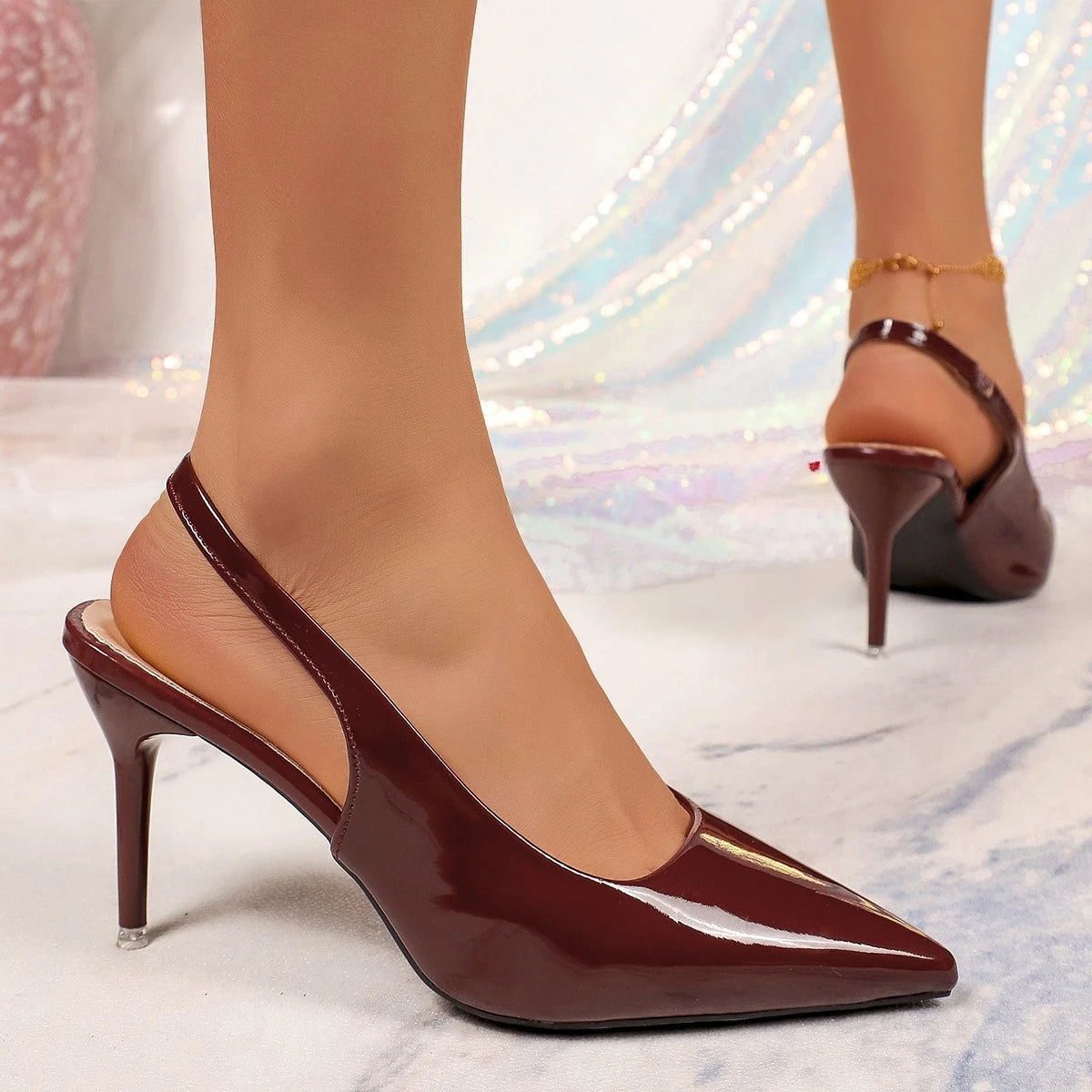 Summer Elegant Pointed Sexy Party High-heeled Sandals Fashionable Best Selling New Comfortable Plus Size Women's Shoes