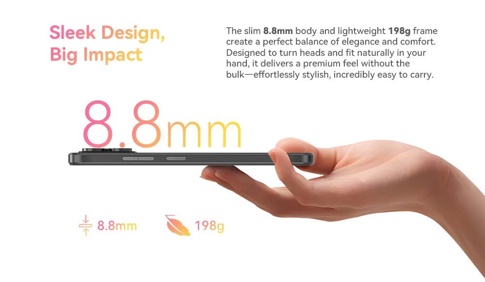 Cubot Smartphone Android 15 A40, 12GB RAM+256GB ROM, 6.88-Inch 120Hz Screen,Octa-core, 48MP Camera, 5100mAh Battery,NFC,Face ID