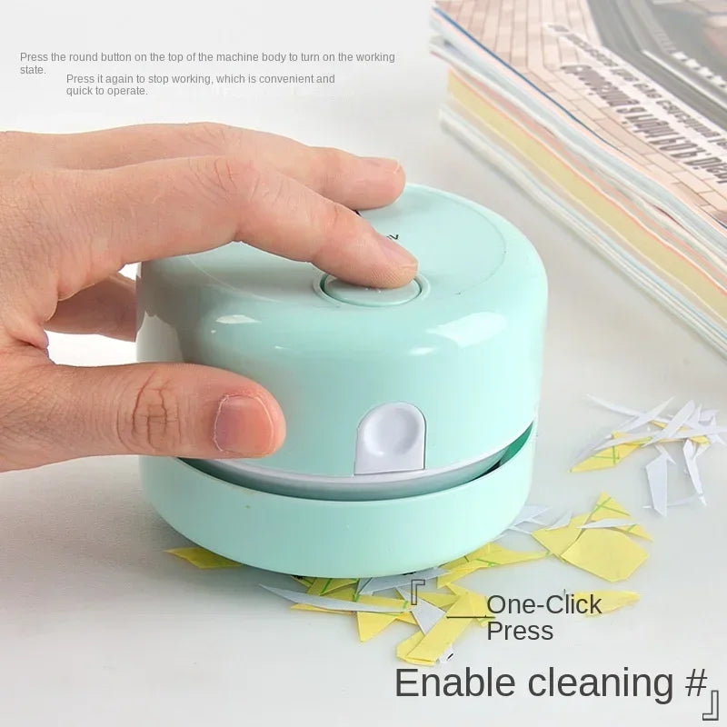 Mini Portable Vacuum Cleaner for Desk – Silent Cleaning Expert for Office & Study, Perfect Gift for Home & Office