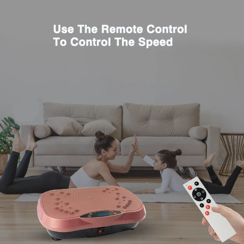 Home Fitness Vibration Plate Machine - Fat Burner Slimming Device for Lazy Weight Loss | Ultimate Oscillating Workout Platform
