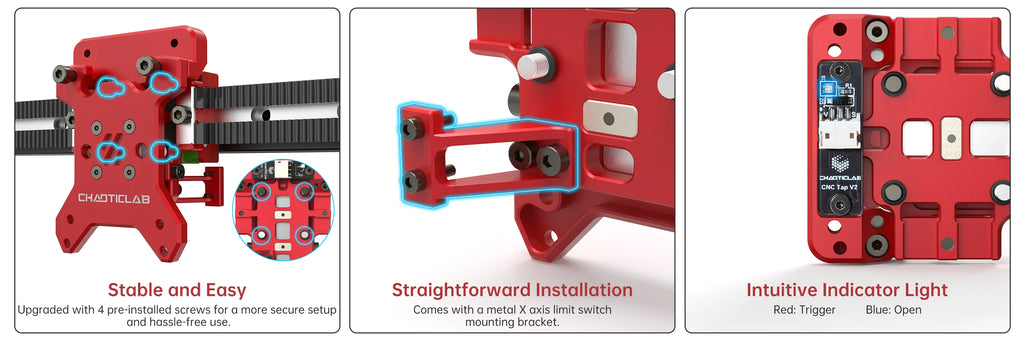BIGTREETECH CHAOTICLAB CNC Voron Tap V2 Optical Microswitch Pre-tightened linear Guide Rail For Voron Trident Voron 2.4 R2