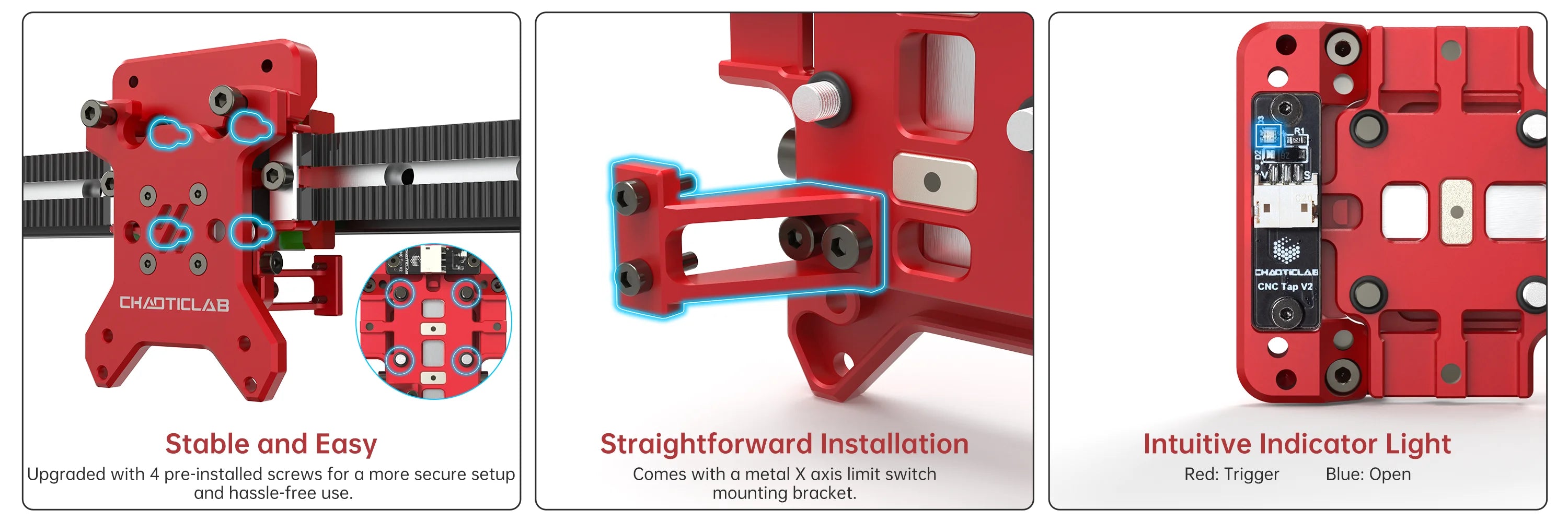 BIGTREETECH CHAOTICLAB CNC Voron Tap V2 Optical Microswitch Pre-tightened linear Guide Rail For Voron Trident Voron 2.4 R2