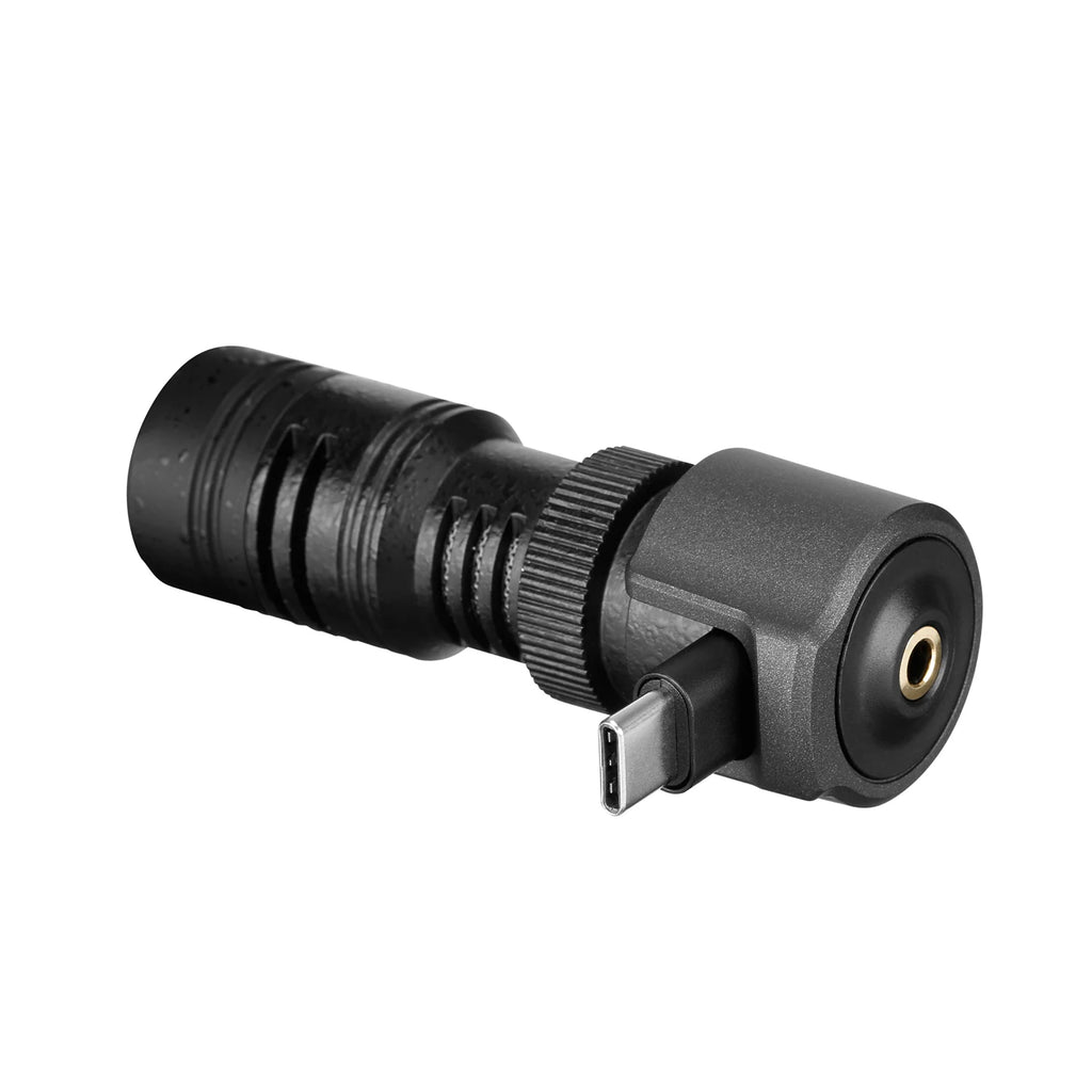 Saramonic SmartMic + Di/UC Tipe-C Rigtinggewende Mikrofoon met Skuimwindskerm vir IOS iPhone 13 11 7 7 plus Android-slimfone