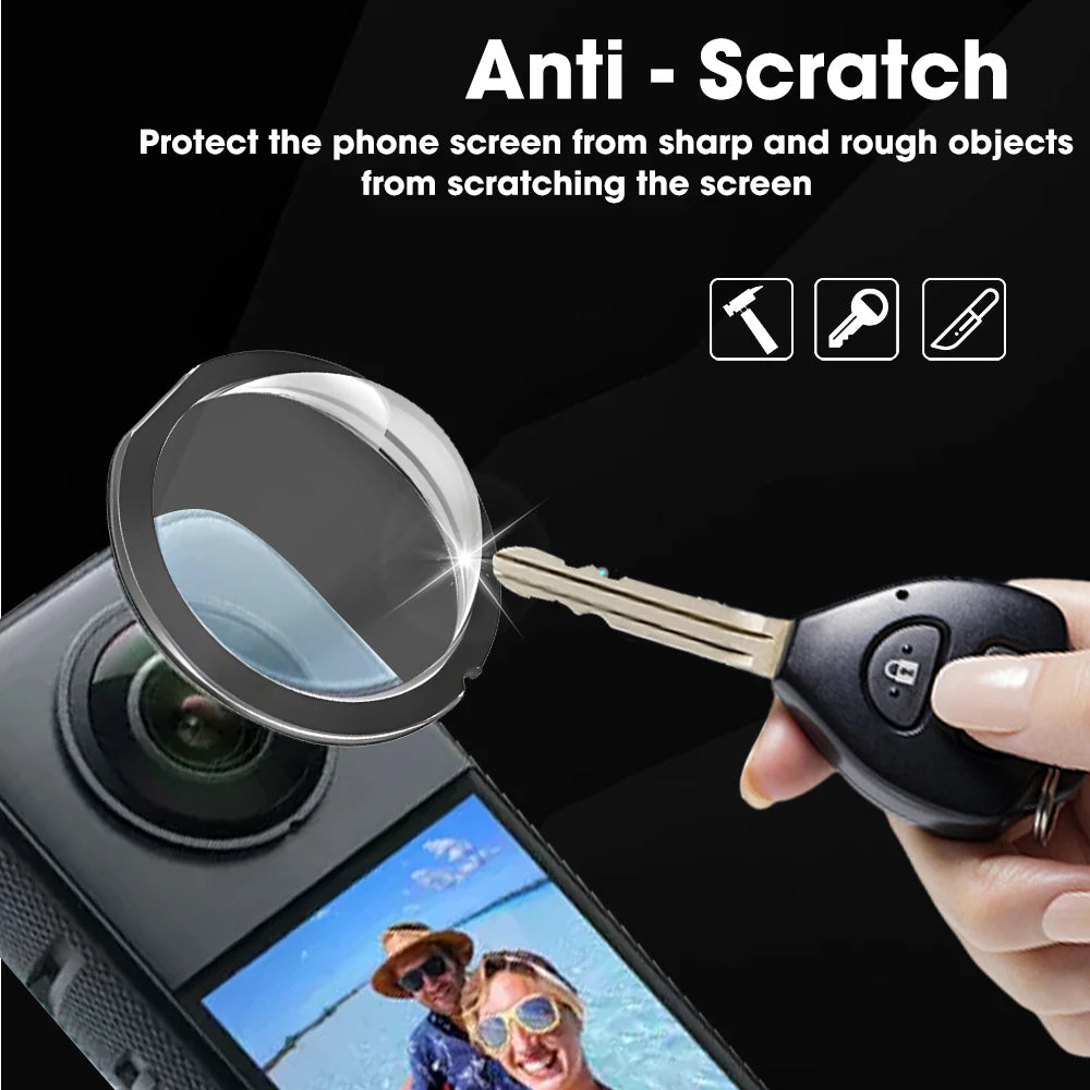For Insta 360 X3 Self Adhesive Camera Lens Guard Front Back Camera Protectors for Insta 360 X3 HD Anti-scratch Screen Protectors
