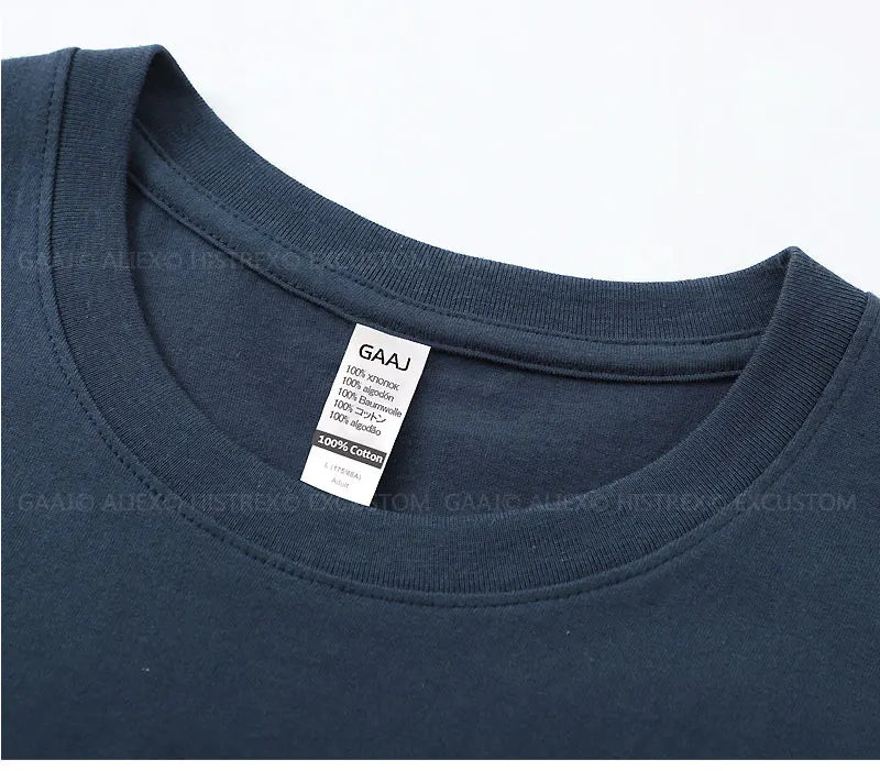 Custom Embroidery T Shirt Premium 100% Cotton T shirt Diy Your Own Design Brand Company Team Pet Animal Logo Men Women Tee Tops