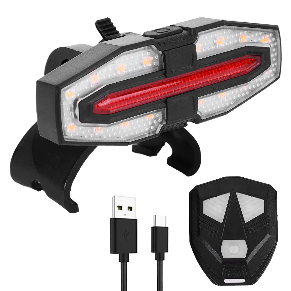 Turn Signal Rear Lamp USB Rechargable Waterproof E-Scooter Safety Warning Tail Light LED Turn Signal Light for M365 Pro 2 MI 4