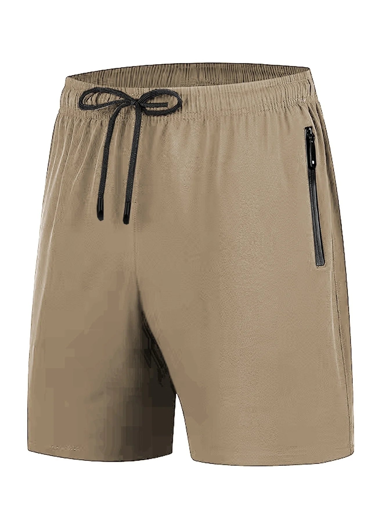 Men's Summer Drawstring Quick Dry Shorts For Running,Breathable With Zipper Pockets,Fitness, Training7022