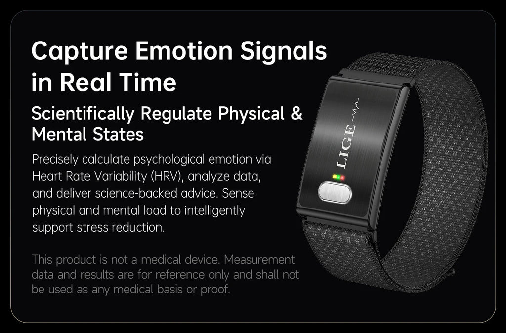 LIGE Fitness Tracker ECG+PPG SpO2 Sport Smart Bracelet Body Fat BMI Heart Rate Blood Pressure Monitor Pedometer Smartwatch Band