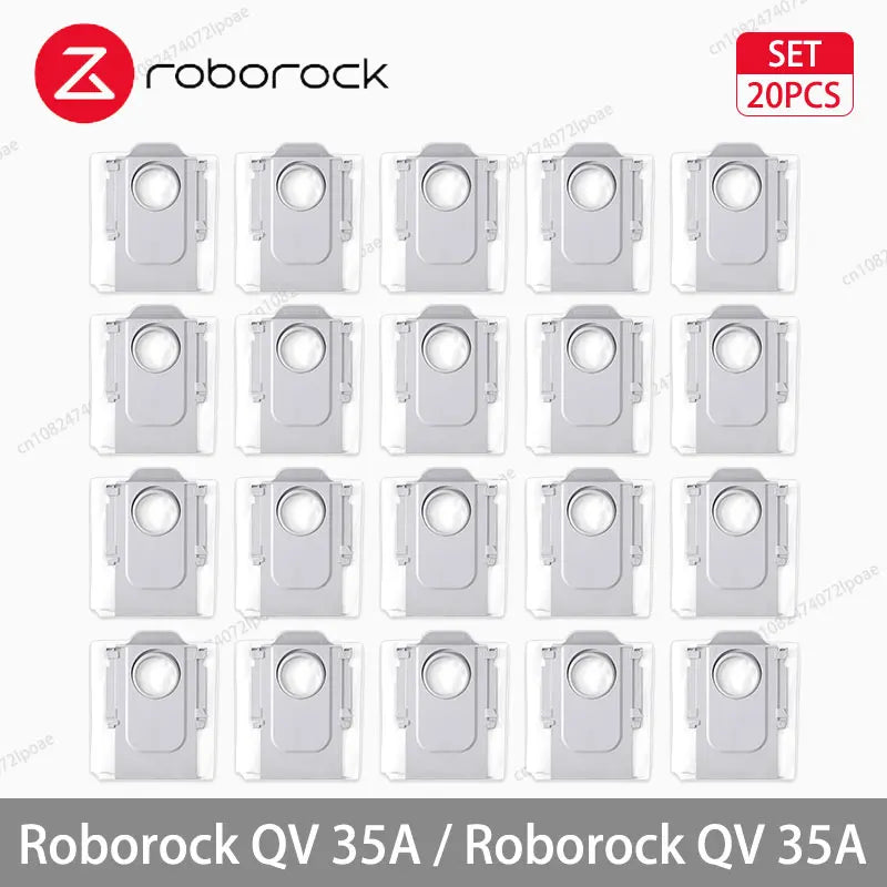 Roborock QV 35A / QV 35S Robot Vacuum Cleaner Accessories Main Side Brush Mop Cloth Hepa Filter Dust Bag Replacement Spare Parts