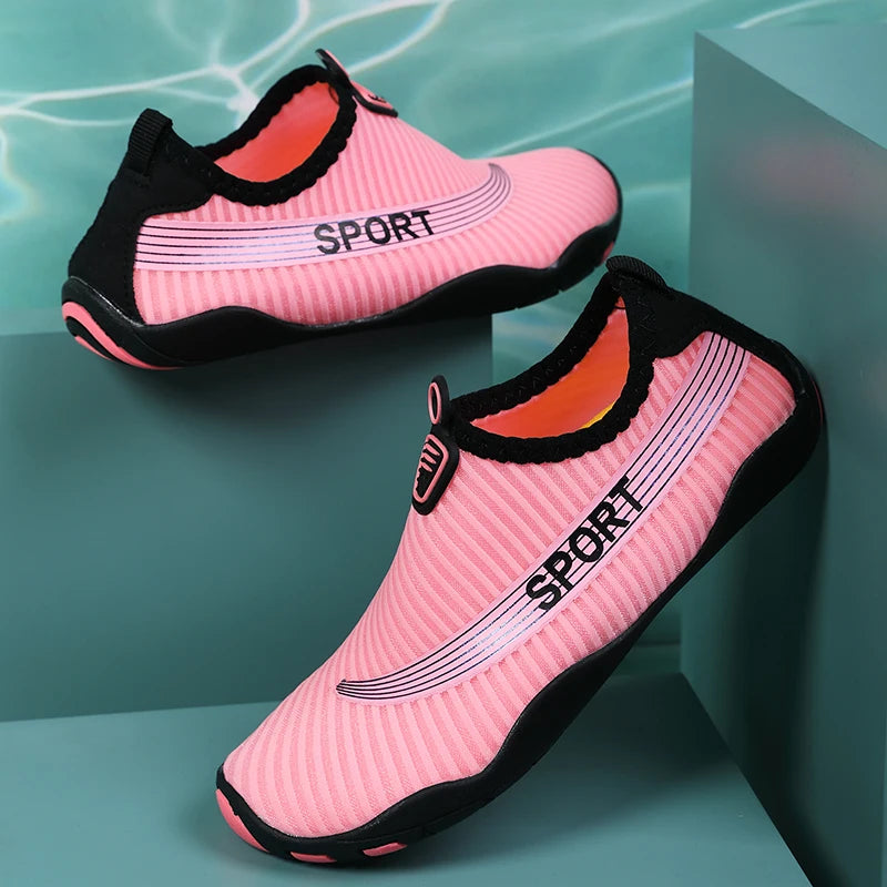 Unisex Indoor Fitness Special Shoes Parent-Child Couple Vacation Beach Swimming Shoes Men Snorkeling Quick Dry Aqua Shoes 37-46#