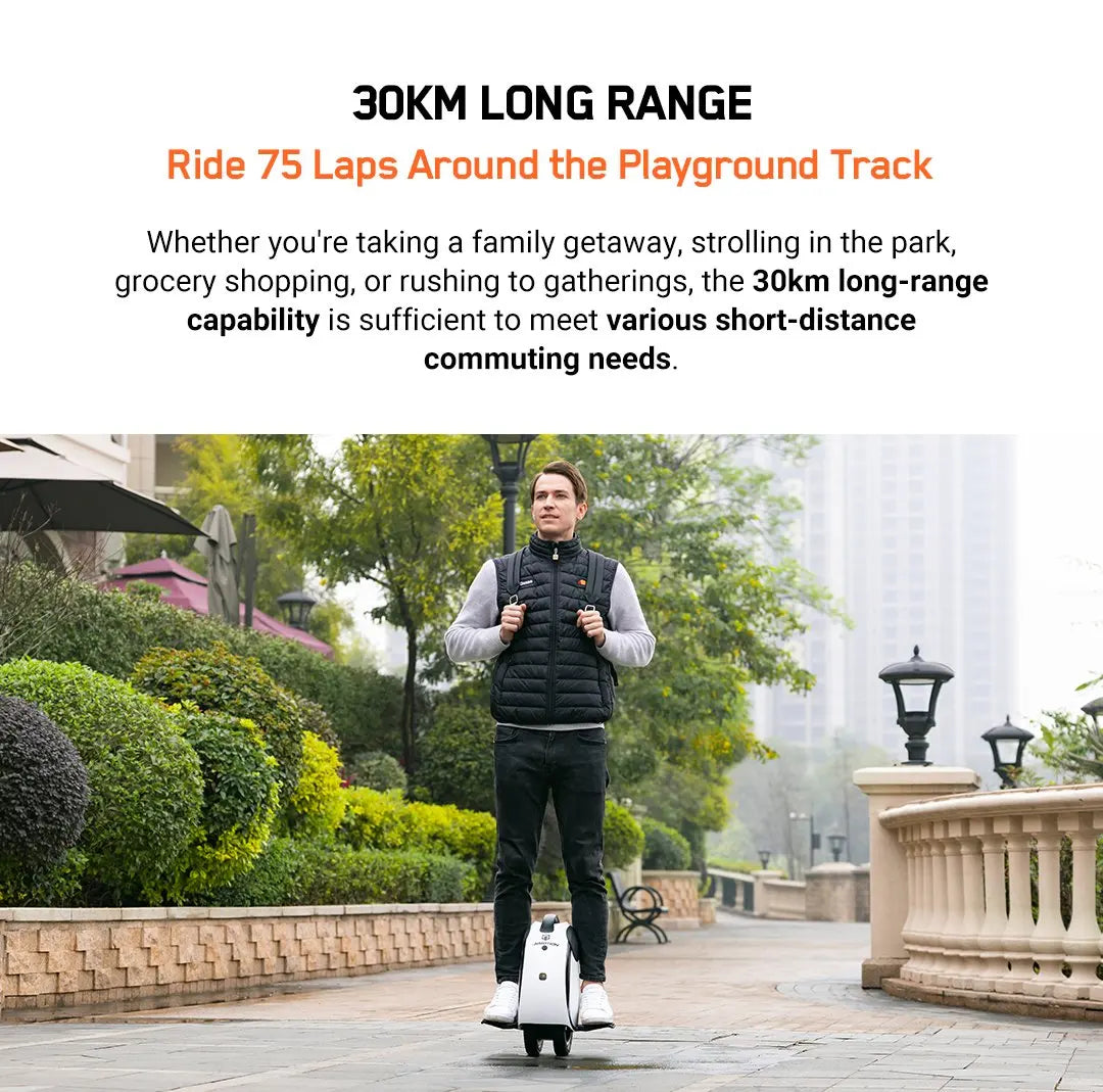 Original INMOTION E20 Electric Unicycle Motor 900W Battery 54.6V Top Speed 20km/h Range 30km Bluetooth Speaker 14inch EUC Wheel