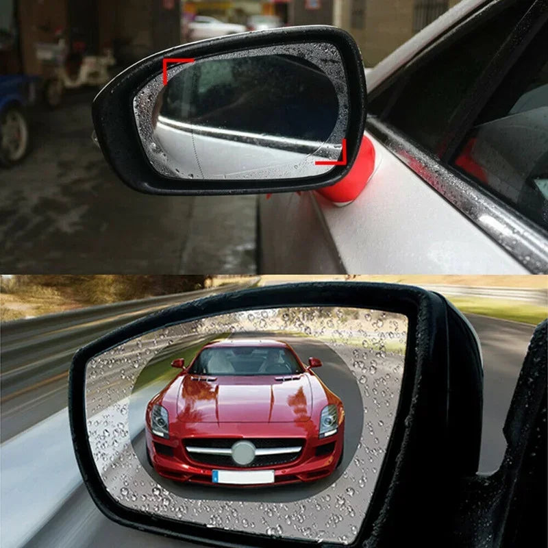 2PCS Car Sticker Rainproof Film For Car Rearview Mirror Car Rearview Mirror Rain Film Clear Sight In Rainy Days
