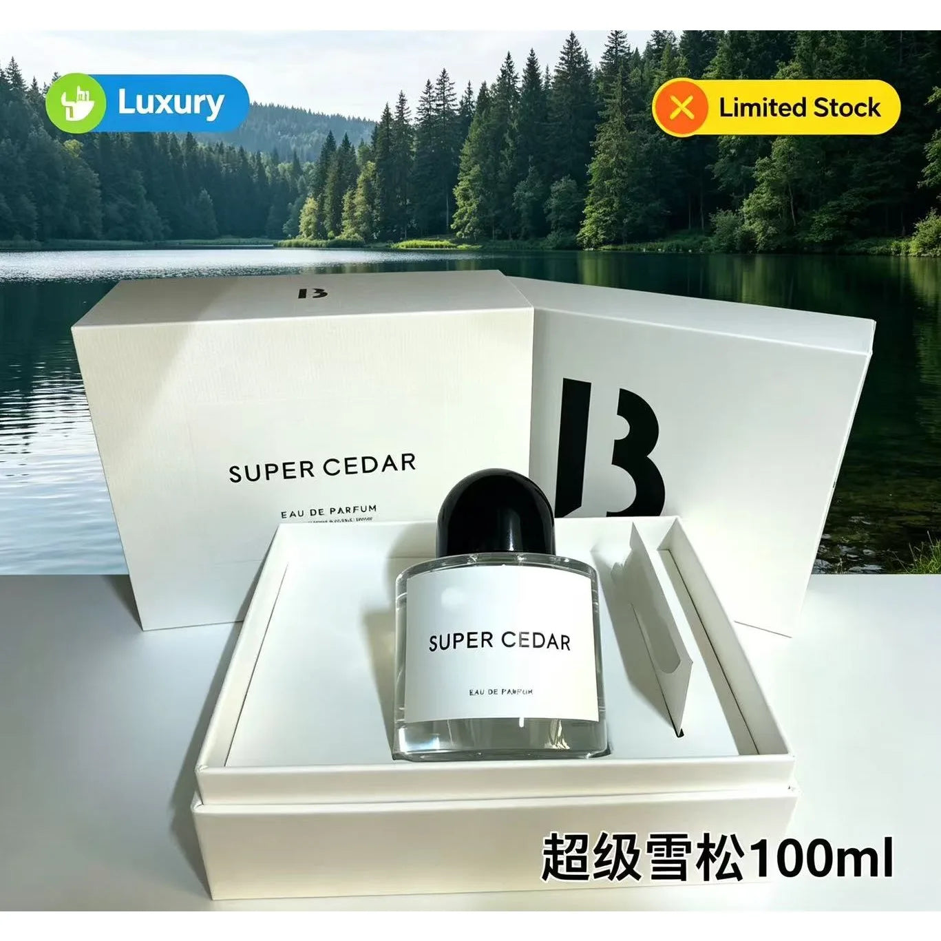 Popular Daily Body Scent Blance Super Cedar Timeless Charm Unisex Perfume Spray 100ml Blue White Porcelain Enduring Aroma