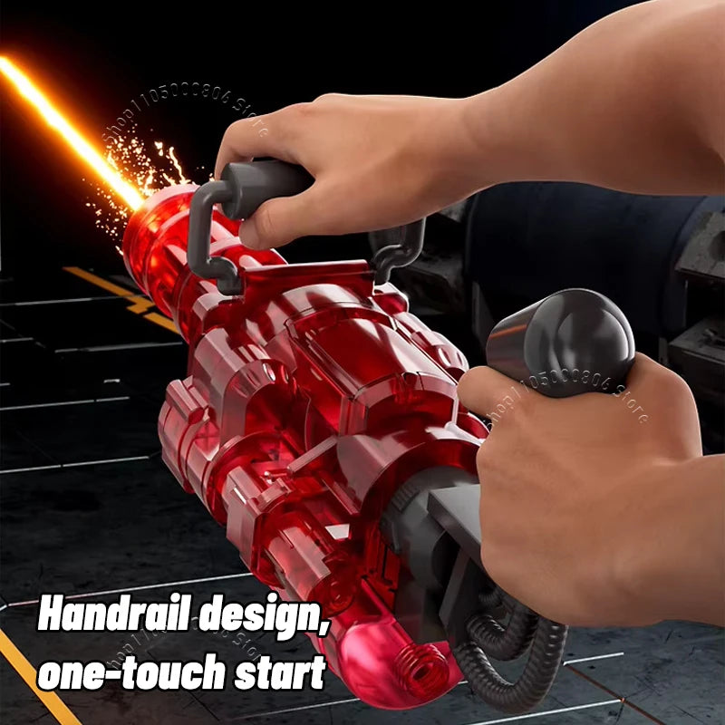 2026 New Gatling Water Blaster Fully Automatic Rapid Fire Long Shooting Distance Summer Outdoor Simulation Play Toy For Children