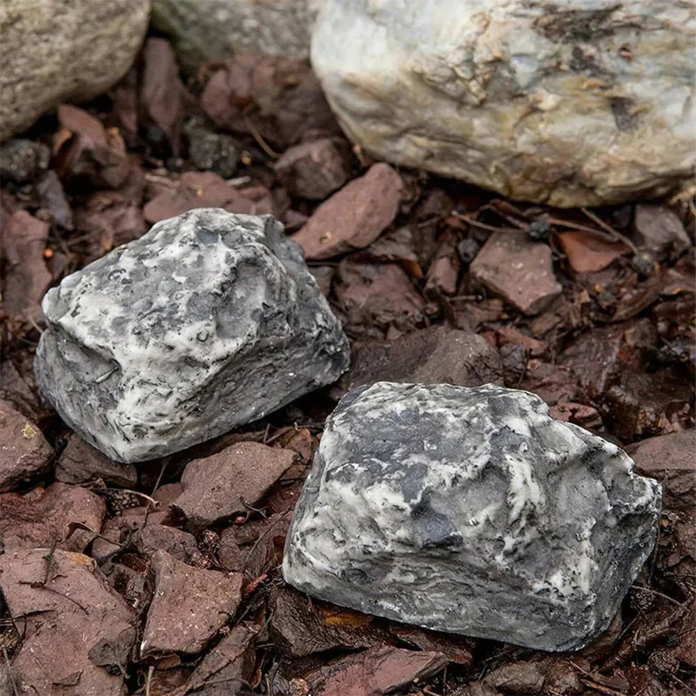 Garden Stone Hide a Spare Key Fake Rock Camouflage Stone Diversion Looks Like Real Stone Safe for Outdoor Yard, Geocaching