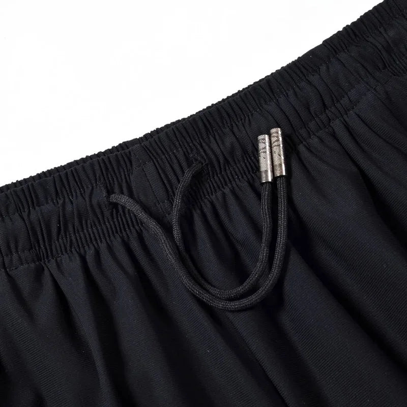 Quick Dry Shorts Men Summer Thin Short Pants Running Sports Bottom Gym Fitness Beach Zipper Pocket Loose Short Sweatpants Men