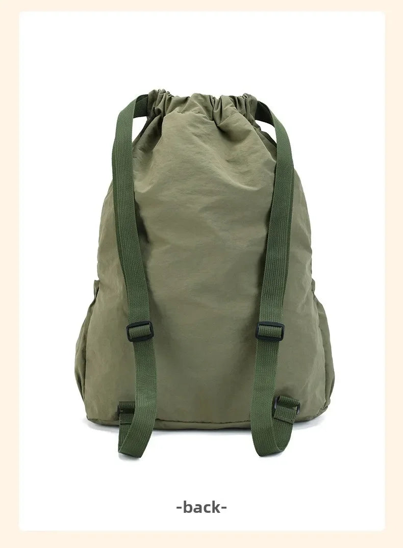 Foldable Drawstring Drawstring Backpack,Lightweight and Easy To Store,Essential for Short Distance Travel and Outdoor Activities