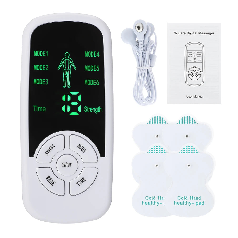 HOMEFISH Muscle Therapy Stimulator 6 Modes Tens Unit Machine Meridian Physiotherapy Pulse Abdominal Prostate Body Massager
